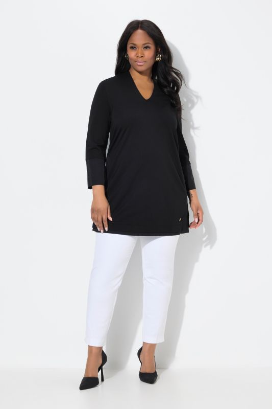 Goblet Collar 3/4 Sleeve Tunic