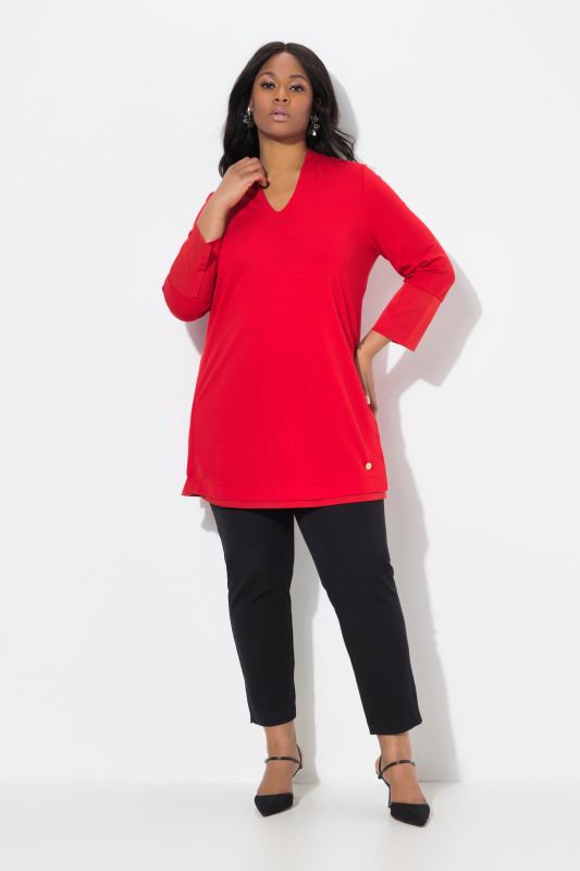 Goblet Collar 3/4 Sleeve Tunic