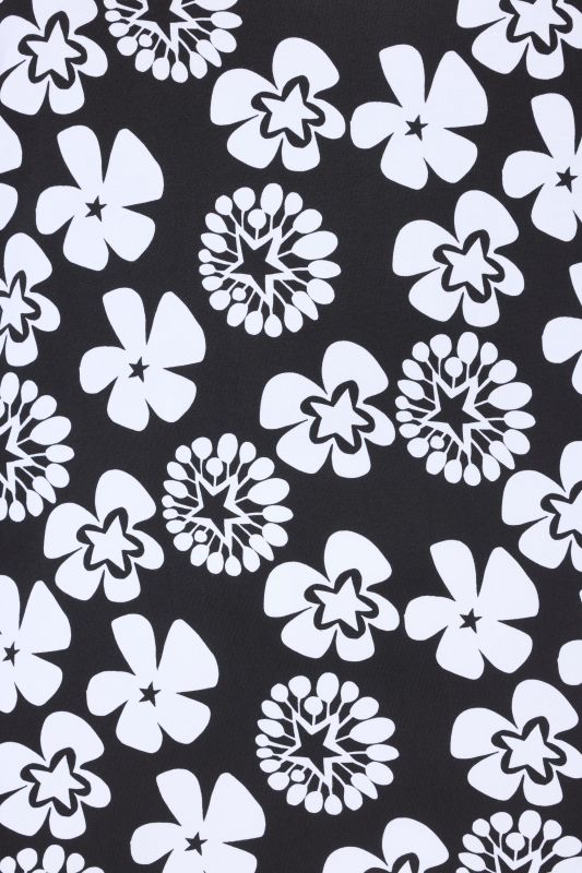 Flower Print Short Sleeve Blouse