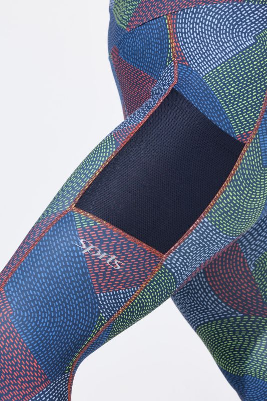 Quick Drying Stitch Print Performance Leggings