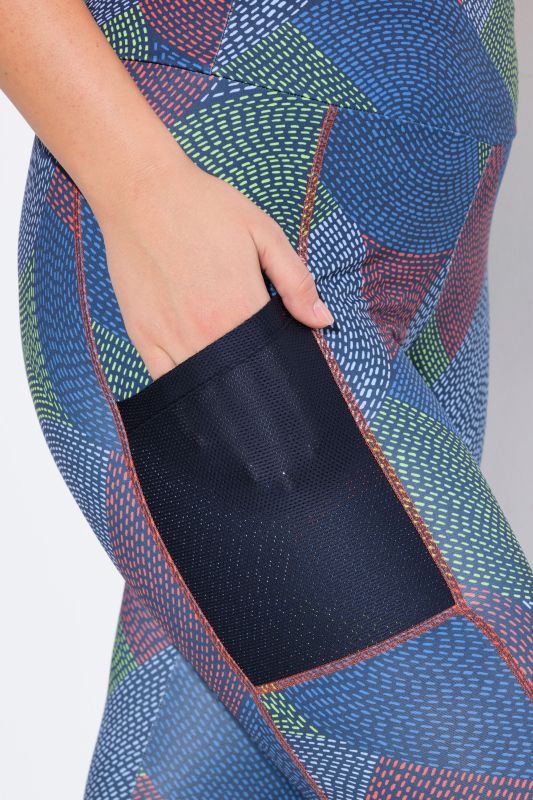 Quick Drying Stitch Print Performance Leggings
