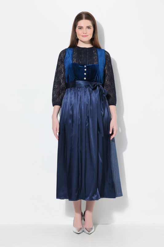 Stretch Velvet Sleeveless Dirndl