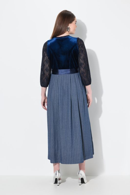 Stretch Velvet Sleeveless Dirndl