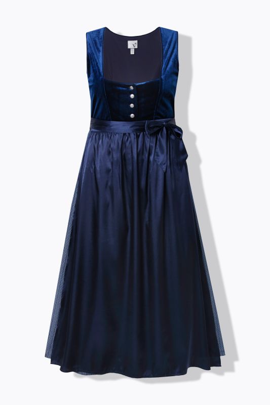 Stretch Velvet Sleeveless Dirndl