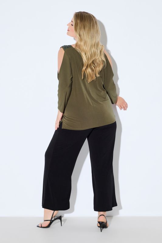 Cold Shoulder Long Sleeve Tee