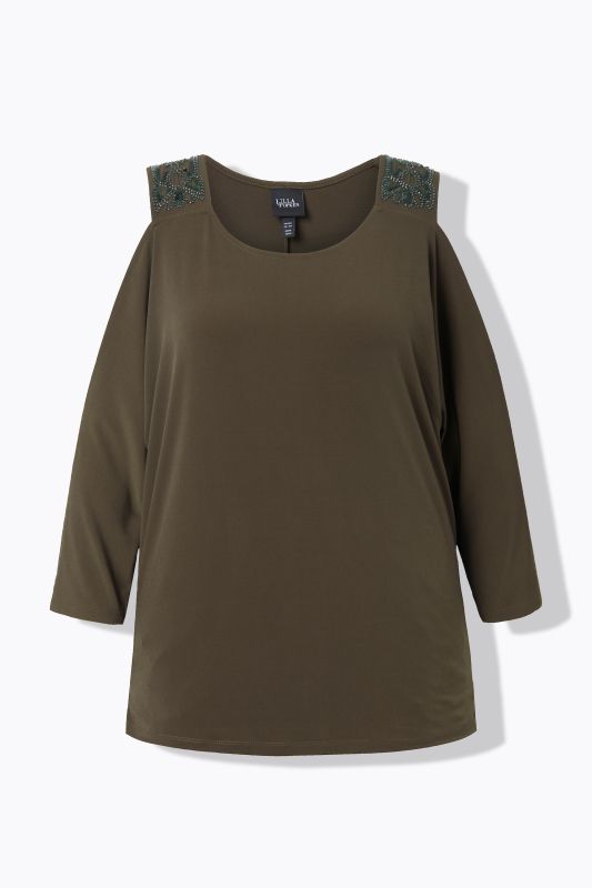 Cold Shoulder Long Sleeve Tee