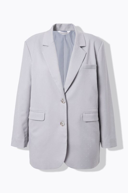 Oversized Rhinestoned Blazer