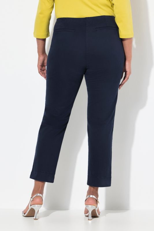 Cigarette Pintuck Elastic Waistband Pants