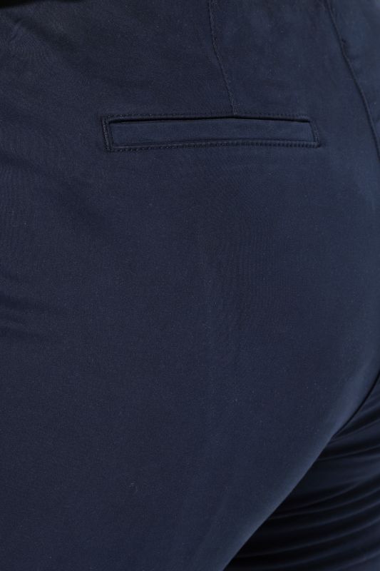 Cigarette Pintuck Elastic Waistband Pants