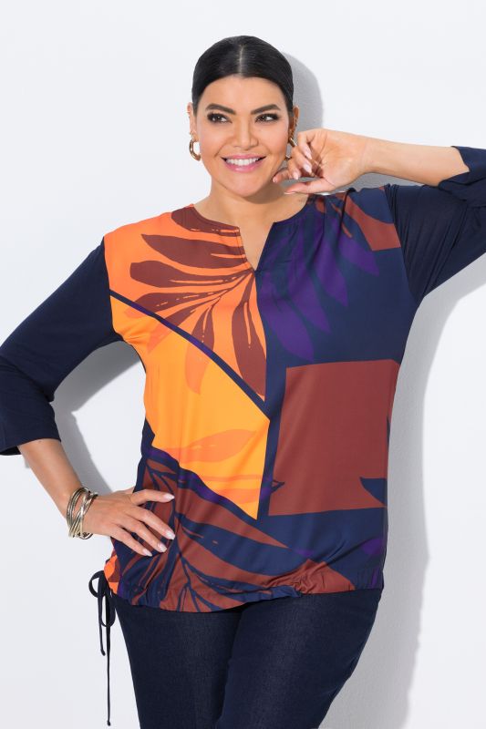 Colorblock 3/4 Sleeve Tee