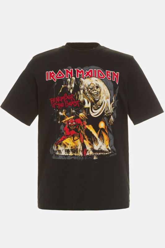 Тениска с надпис Iron Maiden 