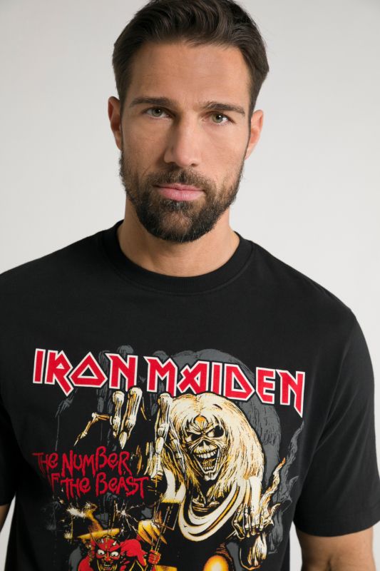Тениска с надпис Iron Maiden 