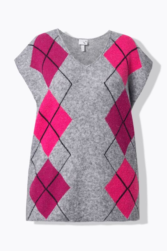 Argyle V-Neck Sweater Vest