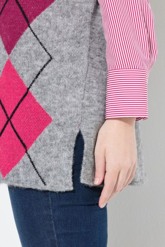 Argyle V-Neck Sweater Vest