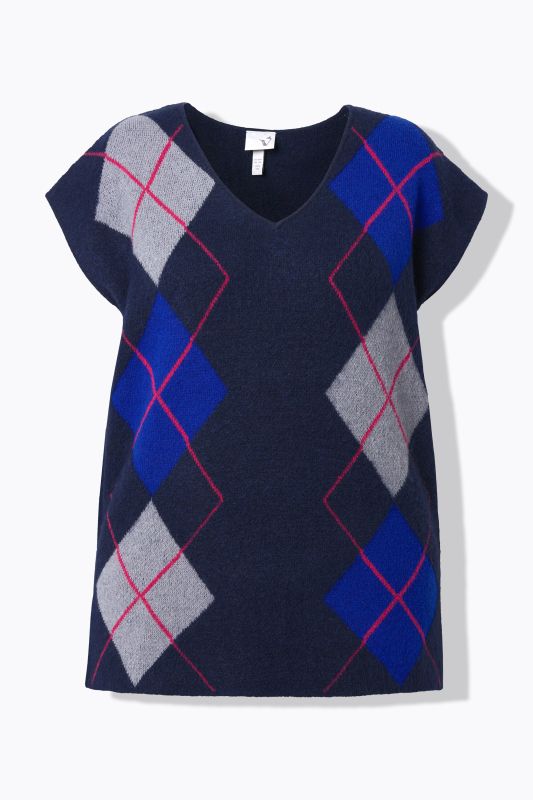 Argyle V-Neck Sweater Vest