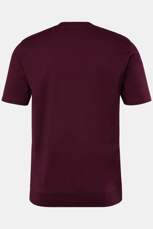 Блуза тип Henley с кръгло деколте