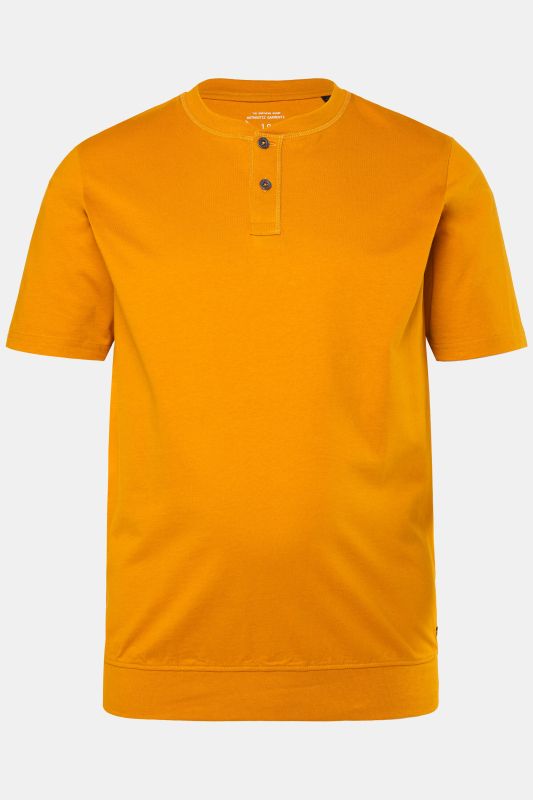 Блуза тип Henley с кръгло деколте