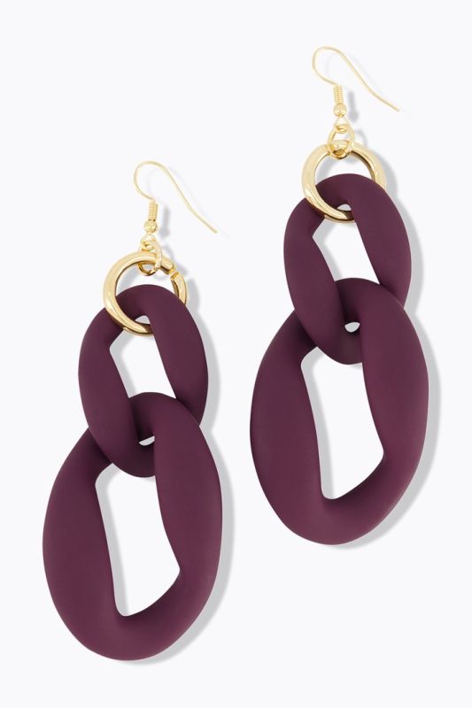 Earrings with large links