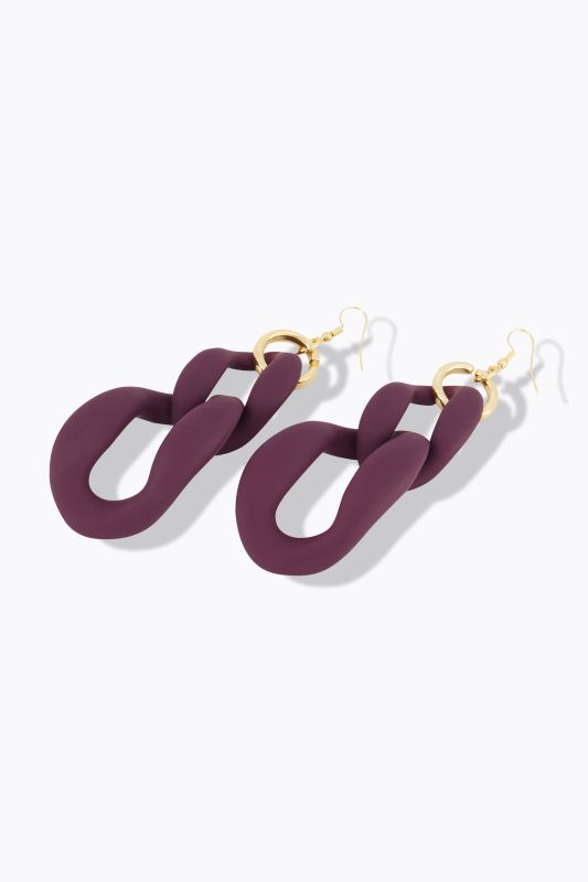 Earrings with large links