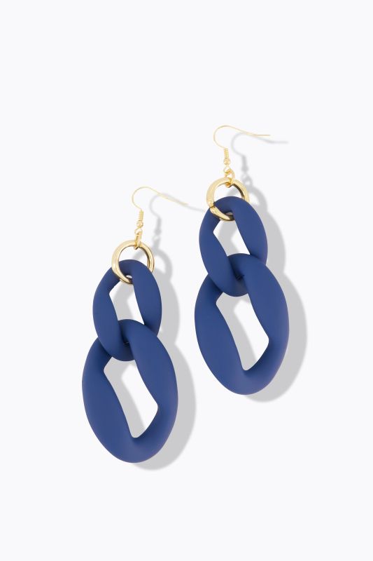 Earrings with large links