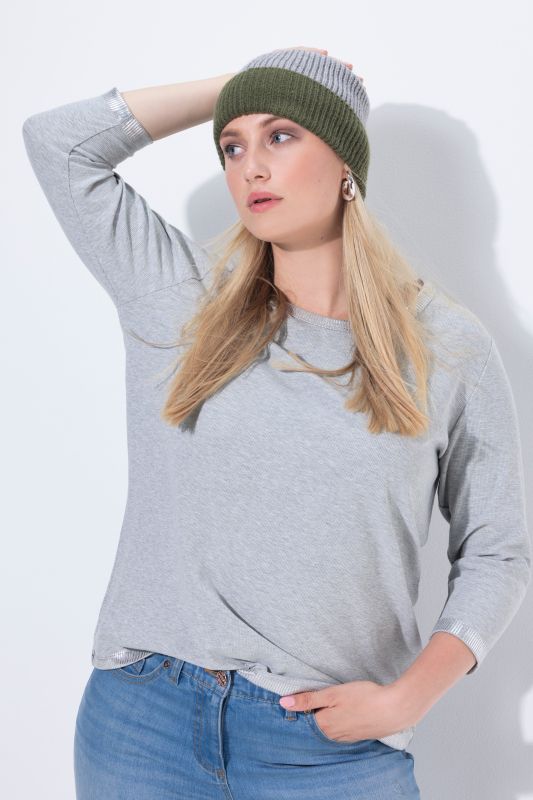 Knit Two-Tone Beanie