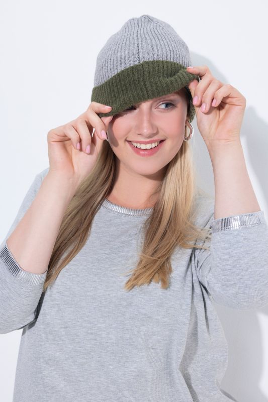 Knit Two-Tone Beanie