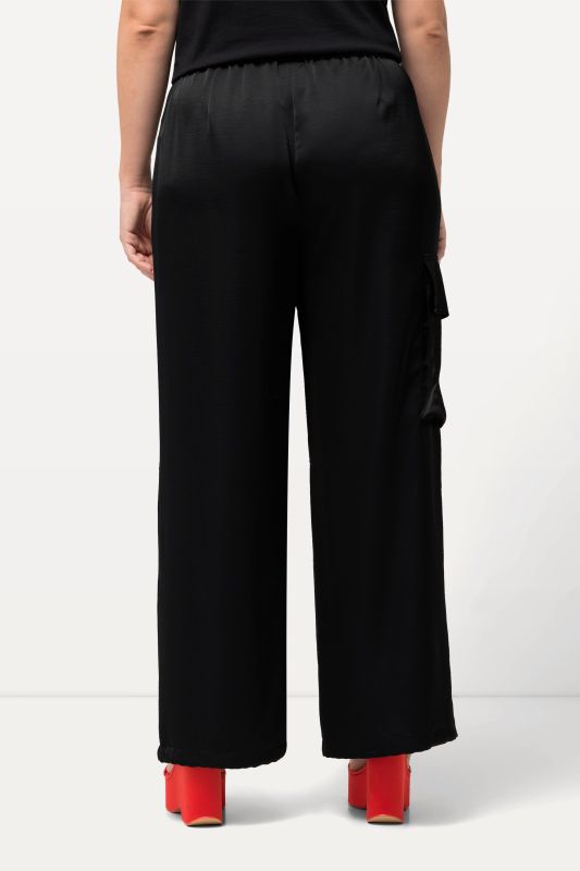 Satin Cargo Pants