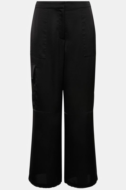Satin Cargo Pants