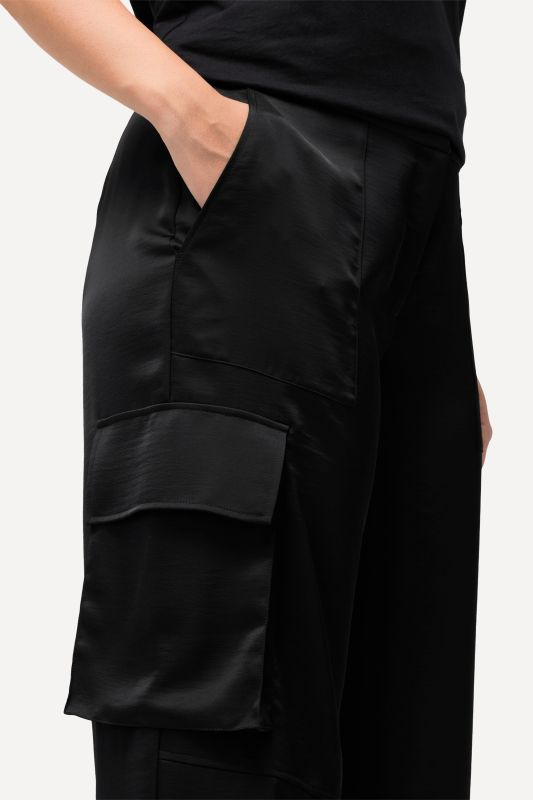 Satin Cargo Pants