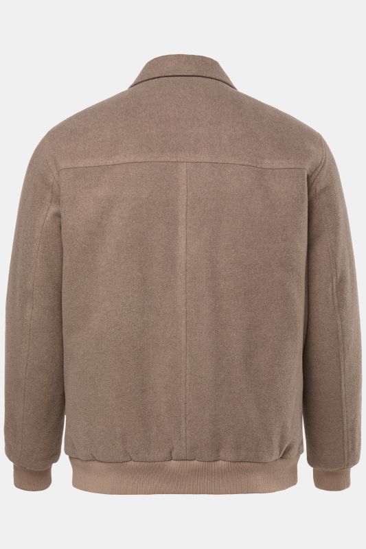 Wool-blend blouson