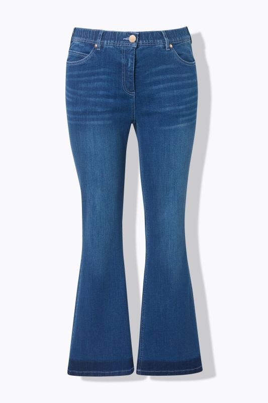 Дънки тип Bootcut с фиксирана талия