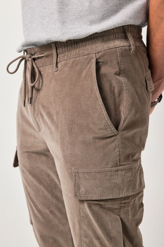 Corduroy cargo trousers FLEXNAMIC®