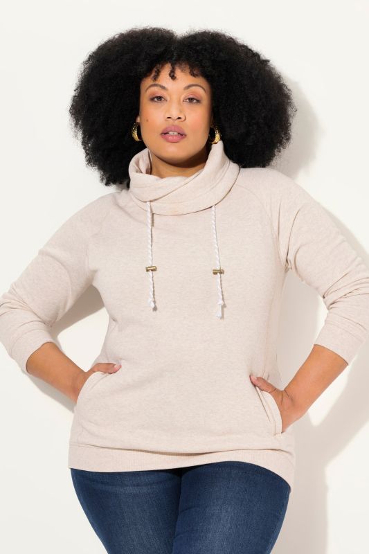 Drawstring Collar Sweatshirt