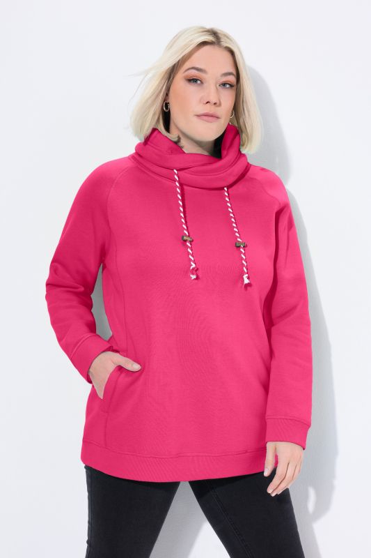 Drawstring Collar Sweatshirt