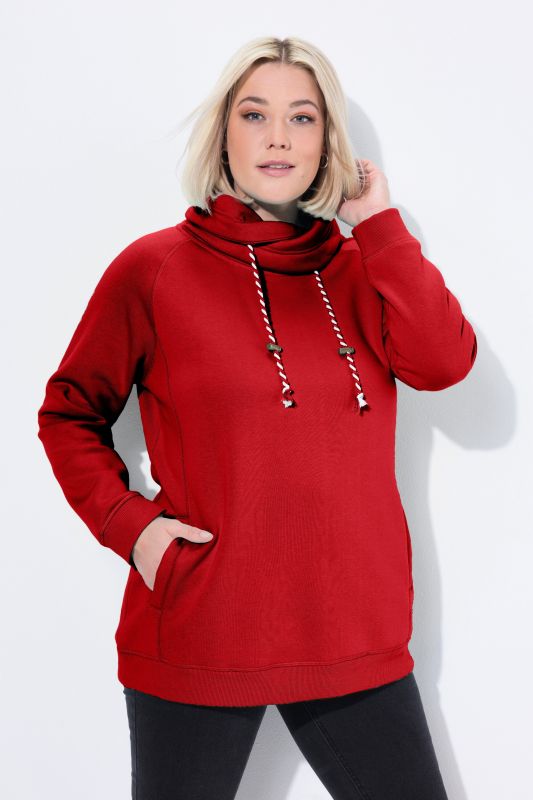 Drawstring Collar Sweatshirt