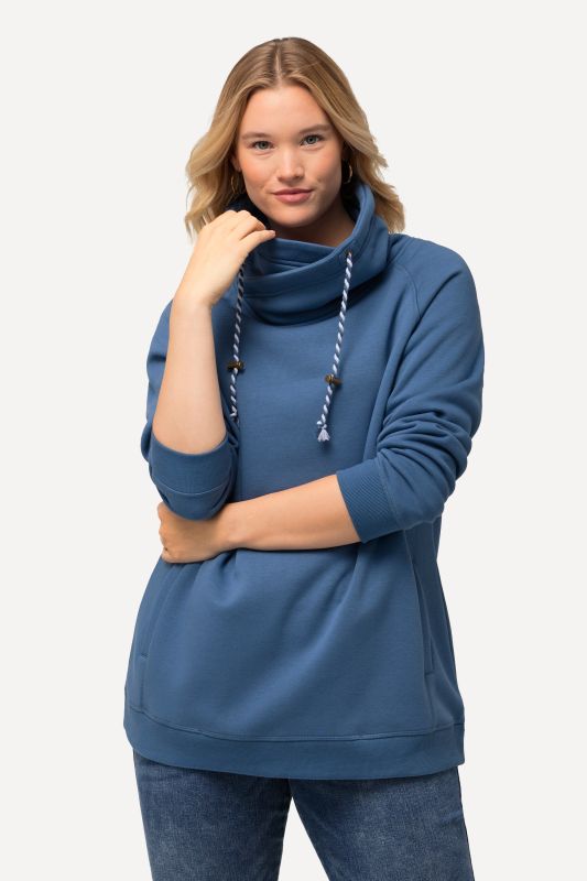 Drawstring Collar Sweatshirt