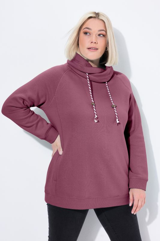 Drawstring Collar Sweatshirt