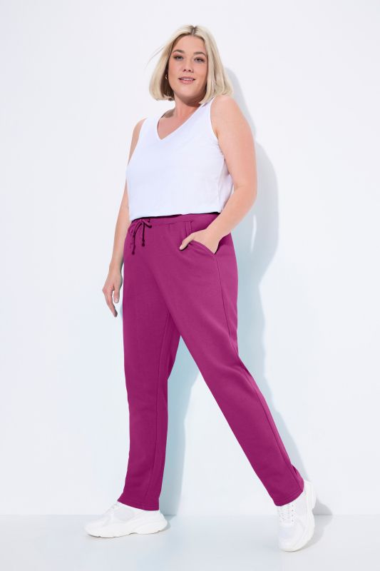 Basic Drawstring Elastic Waist Cotton Blend Joggers
