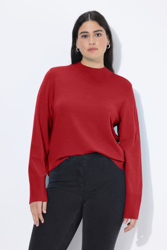 Long Sleeves Mock Turtleneck Sweater