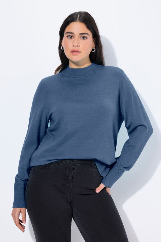 Long Sleeves Mock Turtleneck Sweater