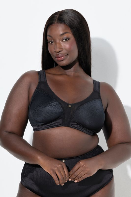 Satin and Lace Minimizer Bra