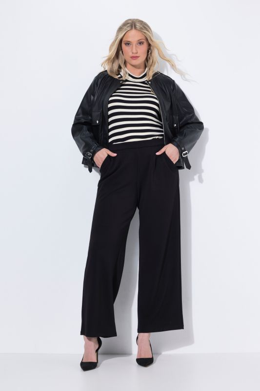 Stretch Fit Wide Leg Dress Pants