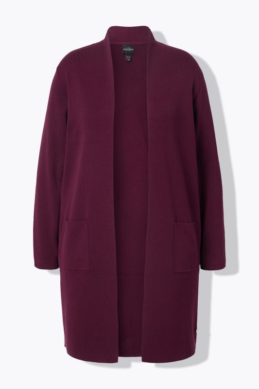 Long Pocket Open Front Cardigan Sweater