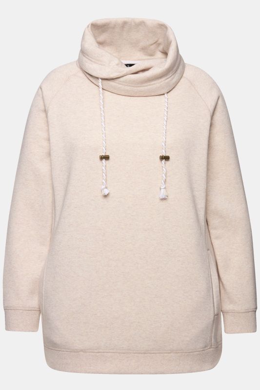 Drawstring Collar Sweatshirt