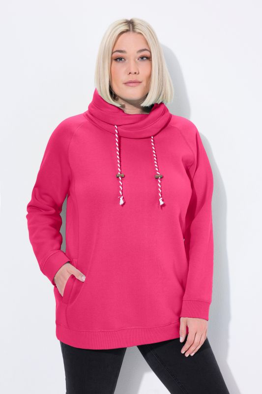 Drawstring Collar Sweatshirt