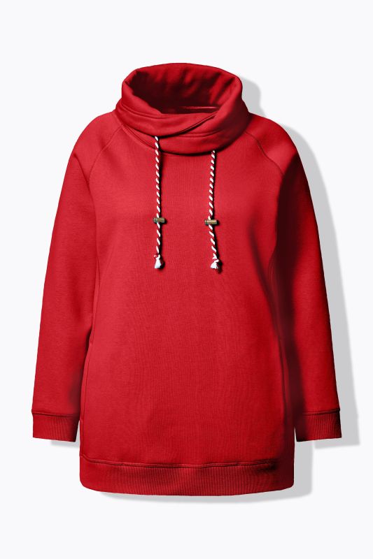 Drawstring Collar Sweatshirt