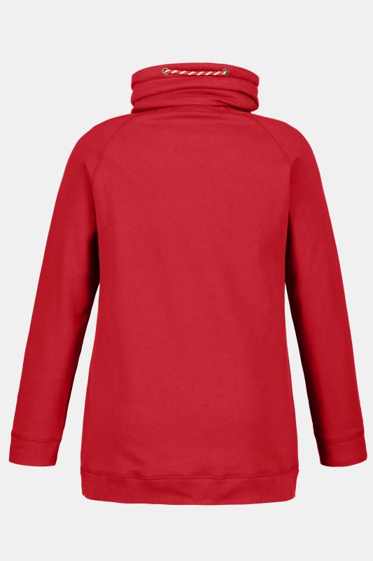 Drawstring Collar Sweatshirt