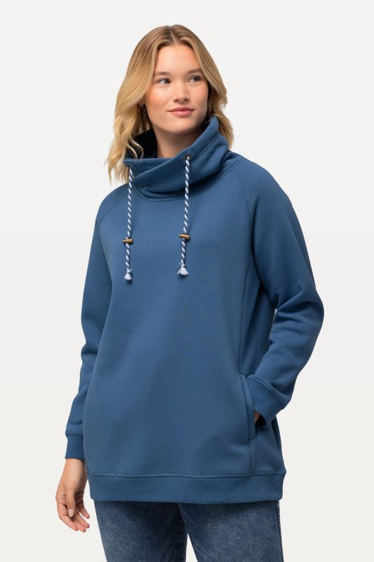 Drawstring Collar Sweatshirt