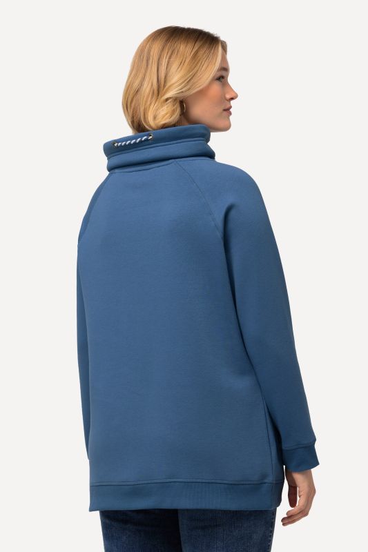 Drawstring Collar Sweatshirt