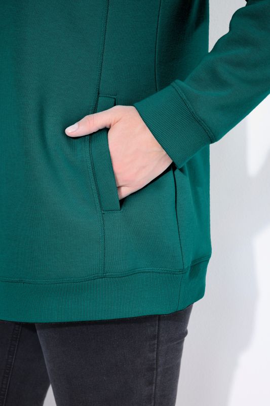 Drawstring Collar Sweatshirt